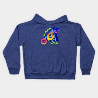 initial Letter G - 80s Synth Kids Hoodie